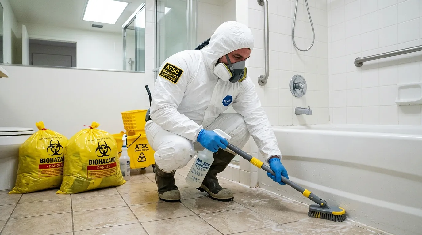 Decontamination equipment deployed for Blood Cleanup in Allen Park